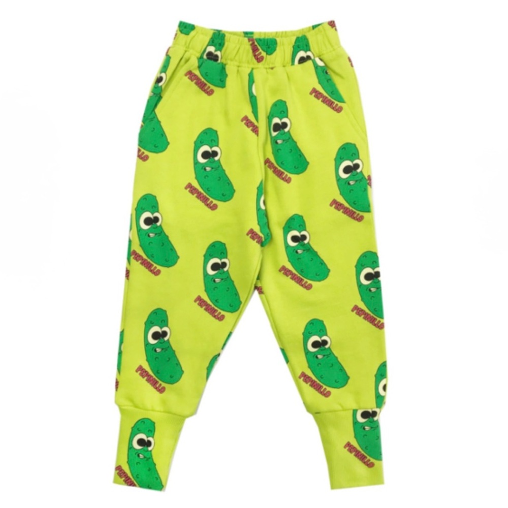 Hugo Loves Tiki Kids Unisex Pickles Sweatpants - Green - Size 6-12M - Picture 8 of 10